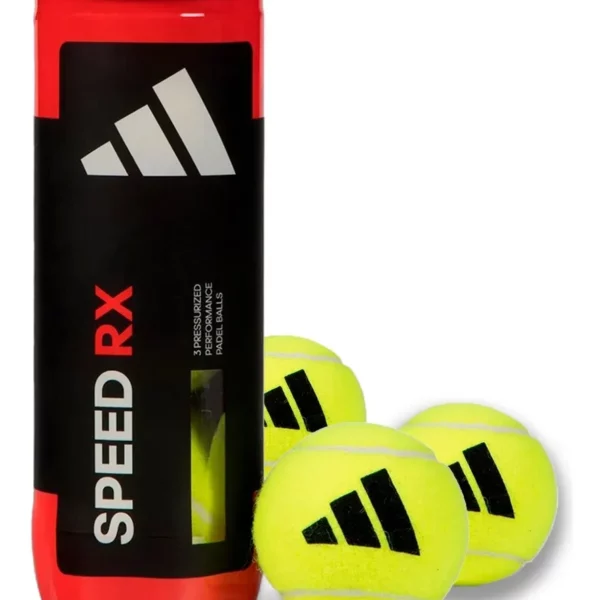 TUBO DE PELOTAS PADEL ADIDAS BALLS X3 SPEED RX ALL COURT PADDLE